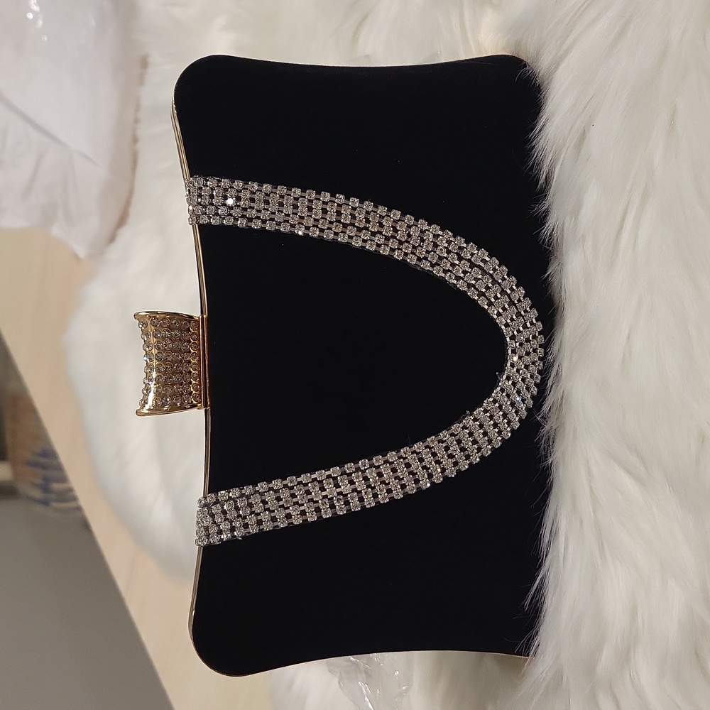 Velvet evening bag